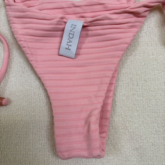 INDAH Jana Keyhole Top + Vida Thong Bikini Set